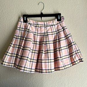 Pink plain skirt